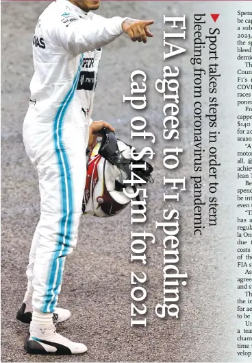  ?? Photo: VCG ?? British Formula One racing driver Lewis Hamilton