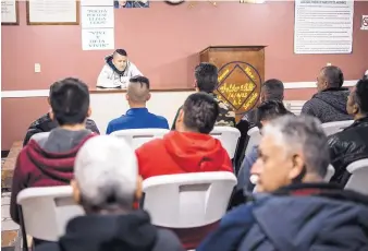  ?? ROBERTO E. ROSALES/JOURNAL ?? A counseling session at a substance abuse recovery center in Ciudad Juárez. The majority of the teens living in the center were using methamphet­amine.