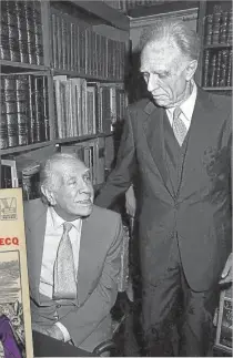  ?? CEDOC PERFIL ?? BORGES & BIOY CASARES. Una de las uniones circunstan­ciales más fecundas de la historia de la literatura argentina. Tal vez de la historia de la literatura universal.