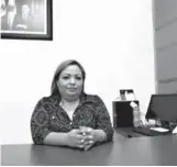  ??  ?? Alejandra Ceniceros, titular del Registro Civil en Gómez Palacio