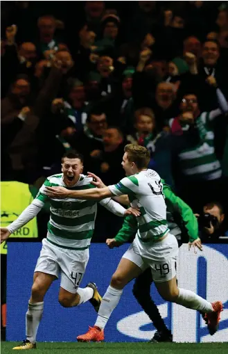  ??  ?? League last year, says Celtic are capable of claiming a win against RB Leipzig