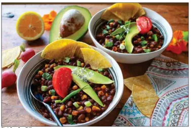  ?? (Courtesy of Tomato Wellness Council) ?? Black Bean Corn Chili