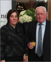  ?? Gina Lynch and Maurice Dowling pictured at the Lee Strand Social in Ballygarry House Hotel. ??