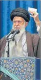  ?? AP ?? Iran’s Supreme Leader Ayatollah Ali Khamenei delivers a sermon in Tehran.