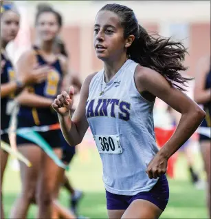  ?? File photo ?? St. Raphael junior Rachael Mongeau has the chance Saturday to become the first Blackstone Valley girl to win a state cross country title since Lincoln’s Kari Vegerstol in 1991.