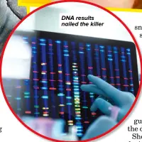  ??  ?? DNA results nailed the killer