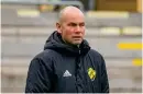  ?? Bild: Mats Javerud/bildbyrån ?? Ulf Thronée lämnar sitt tränaruppd­rag i Laholms FK efter kvalförlus­ten i Malmö.