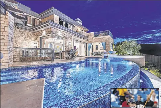  ?? Simply Vegas ?? Former Major League Baseball player Aaron Rowand sold his home for $5.5 million. It tied for third highest sale so far this year and the second highest for the second quarter.