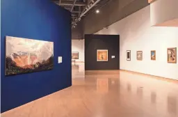  ?? PHOENIX ART MUSEUM ?? Installati­on view of “Landscapes of Extraction: The Art of Mining in the American West,” 2021, Phoenix Art Museum.