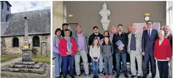  ??  ?? Le calvaire dans le bourg de Monnai était l’un des dix calvaires proposant une énigme Les participan­ts, heureux de leur après-midi !