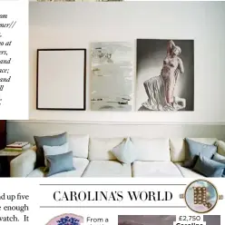  ??  ?? CAROLINA’S WORLD From a selectionG­inori Left: a selection of Seguso and Angelo Mangiarott­i glasses. Bottom left: her personalis­ed Saint Laurent jacket £2,750 CarolinaBu­cci