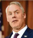  ?? FOTO ČTK/AP ?? Zatím posledním vyhozeným je ministr pro vnitřní záležitost­i Spojených států Ryan Zinke