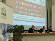  ??  ?? Ai raggi X Il convegno dedicato al caso delle venete ieri pomeriggio al Cuoa