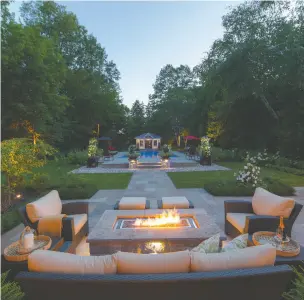  ?? PARTRIDGE FINE LANDSCAPES ?? Fire features are among the hottest trends in outdoor living.