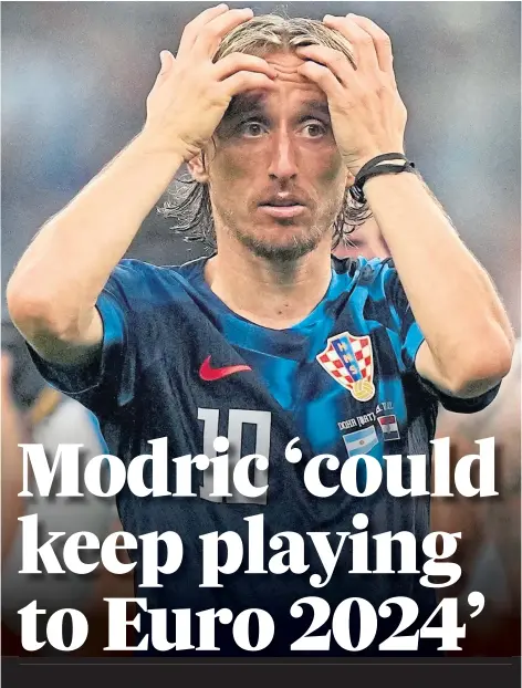  ?? ?? INFLUENTIA­L: Croatia skipper Luka Modric may be rested in today’s World Cup third-place play-off against Morocco.