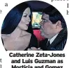  ?? ?? Catherine Zeta-jones and Luis Guzman as Morticia and Gomez