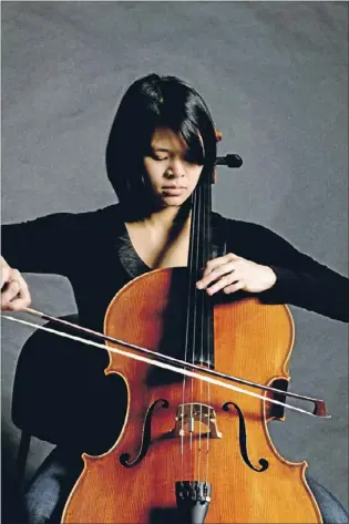  ??  ?? String theory: Cellist Davina Shum is heading to London to train and perform with the highly regarded Southbank Sinfonia.