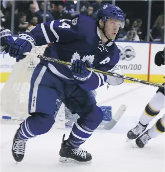  ?? VERONICA HENRI ?? Leafs defenceman Morgan Rielly knows better than most the highs and the lows of playing in the NHL, having joined the Leafs at their worst in 2013-14 and now playing a major role in the team’s ascension.