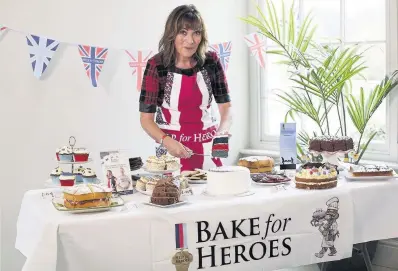  ??  ?? Lorraine Kelly is hoping you can help Bake for Heroes hit the £1m mark