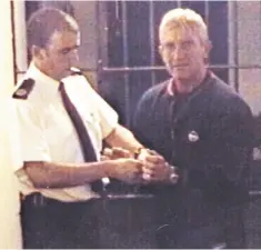  ??  ?? Kenneth Noye pictured in custody at Dartford Police Station on May 20 1999