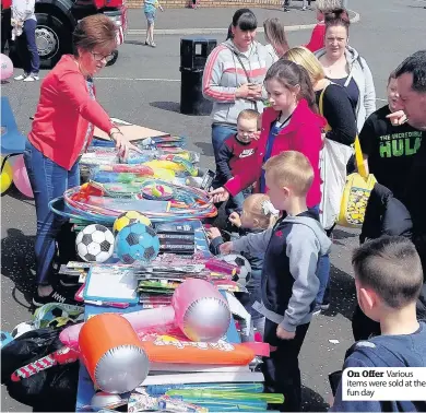  ??  ?? On Offer Various items were sold at the fun day