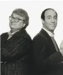  ?? Buena Vista Television ?? There’s a lot to admire about celebrated film critics Roger Ebert (left) and Gene Siskel.