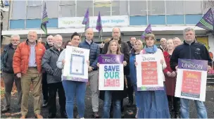  ??  ?? Protests were also held last year over the potential closure of Baglan Library.