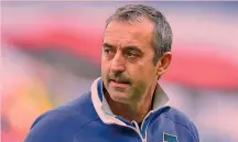  ?? ANSA ?? Marco Giampaolo, 50, seconda stagione alla Sampdoria