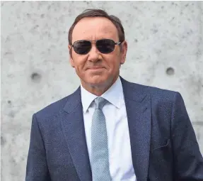  ?? AFP/GETTY IMAGES ?? Kevin Spacey hasn’t been seen in public for more than a year.