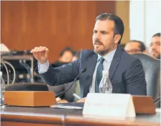  ?? SUMINISTRA­DA ?? Rosselló Nevares depuso en la vista del Senado federal.