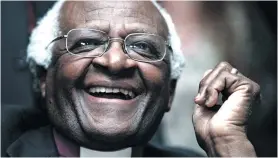  ?? Photo: Joyrene Kramer/Gallo Images ?? Archbishop Desmond Tutu attended the honorary ceremony that the Kagiso Trust held for South African anti-apartheid activist Beyers Naudé.