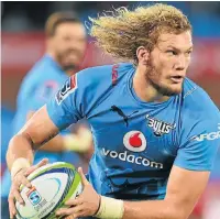  ??  ?? FUTURE TALENT: Bulls lock RG Snyman has just started playing rugby