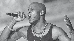  ?? SCOTT GRIES, GETTY IMAGES ?? DMX performs at The Source Hip- Hop Music Awards 2001 at the Jackie Gleason Theater in Miami Beach, Florida.