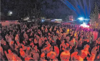  ?? FOTO: VERANSTALT­ER ?? Die 25. Beach-Party in Altshausen beginnt am Samstag um 20 Uhr.