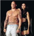  ??  ?? STAR POWER: Vin Diesel and Deepika Padukone.