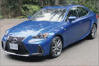  ??  ?? For 2017 Lexus has made a number of changes to the IS entry-level luxury sedan, including making the Lexus Safety System + standard.