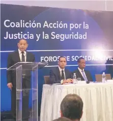  ?? HOGLA ENECIA ?? Germán presentó avances de la Cumbre Nacional Judicial.