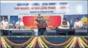  ?? SOURCED ?? Ghazal singer Pankaj Udhas performs at the festival at Waste to n
Wonder park on Friday.