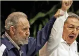  ??  ?? 2006 Fidel Castro hands over power temporaril­y to brother Raúl Castro. This leads to a celebratio­n in Little Havana, Miami, Florida, where many Cuban Americans participat­ed