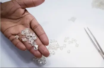  ?? ?? Diamonds are the biggest exports in the country.