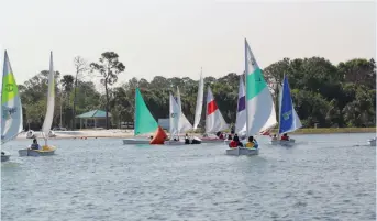  ??  ?? Freedom Waters Foundation­s offers a variety of events, such as adaptive sailing and fishing tournament­s for at-risk youth.
