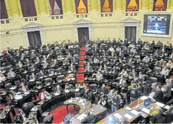  ?? NÉSTOR GARCÍA ?? Jugada. Cambiemos buscará aprobar el proyecto el miércoles. Amenaza con dejar en evidencia a los opositores que no den quórum.