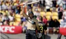  ?? Photograph: Marty Melville/AFP/Getty Images ?? Martin Guptill propelled New Zealand to victory with a 46-ball 71 in the deciding T20 internatio­nal in Wellington.