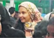 ??  ?? Hollywood actor Ashley Judd at Hazrat Nizamuddin dargah