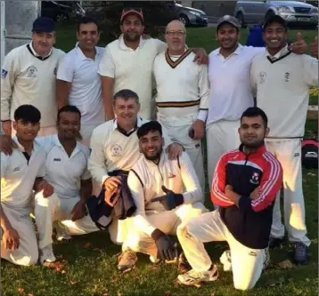  ??  ?? The Wexford Wanderers cricket crew - eager to return to the crease as soon as possible.