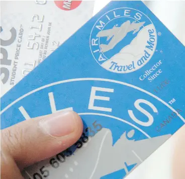  ?? ASHLEY FRASER / / POSTMEDIA NEWS FILES ?? Air Miles is ramping up promotions to improve its relationsh­ip with collectors.