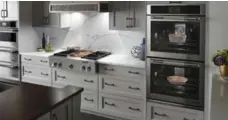  ?? COURTESY OF JENN AIR CANADA ?? New appliances can add a fresh look and make hosting easier. Paint and new cabinet hardware can also bring new life to a home’s busiest room.