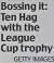  ?? GETTY IMAGES ?? Bossing it: Ten Hag with the League Cup trophy