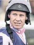  ??  ?? Jockey Richard Johnson rides at Fontwell today