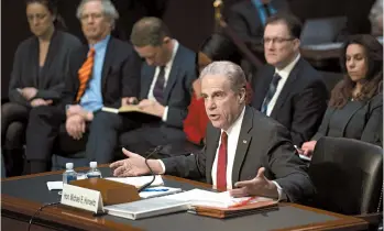  ?? SAUL LOEB/GETTY-AFP ?? Justice Department Inspector General Michael Horowitz tries to strike a balance in testimony Wednesday on Capitol Hill.